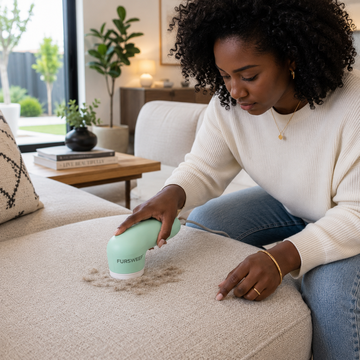FurSweep™ Pro | Remove Embedded Pet Hair in Seconds